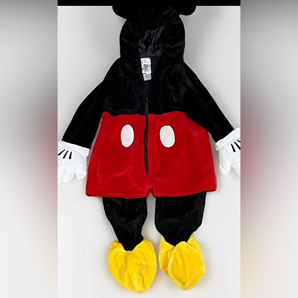Disney Mickey Mouse Plush Costume - Black, Red, Yellow, White